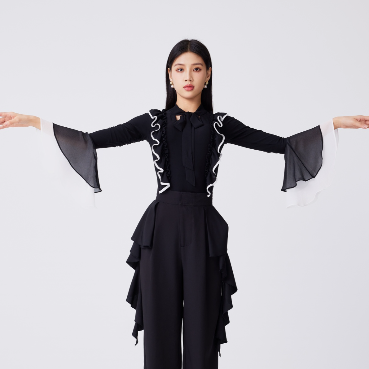T&M Dancewear ｜温柔气质｜优雅气质摩登舞上衣