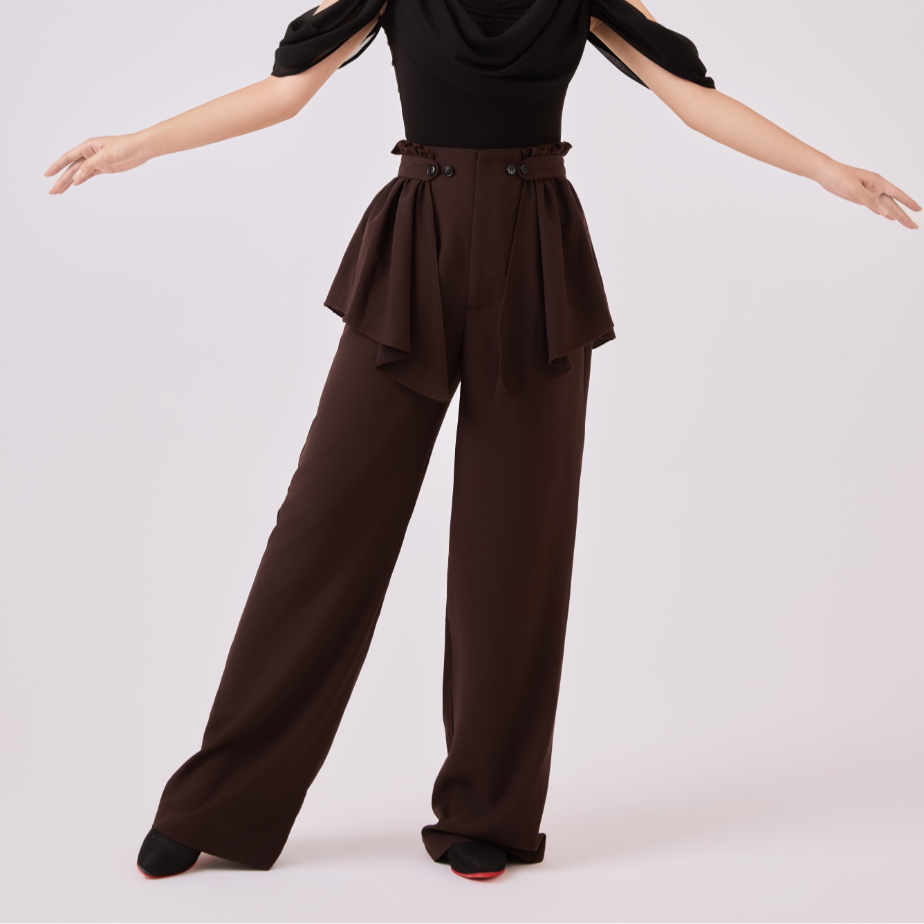 T&M Dancewear | 高贵高腰裤 |优雅气质摩登舞上衣