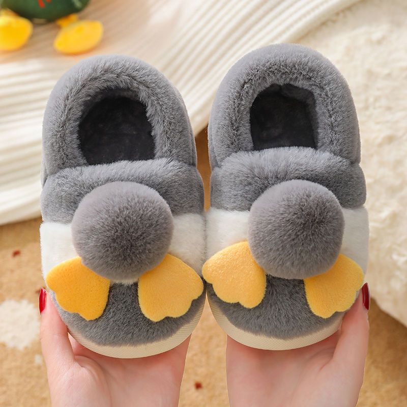 儿童棉鞋冬季男童防滑软底居家室内中小童宝宝保暖女童包跟棉拖鞋