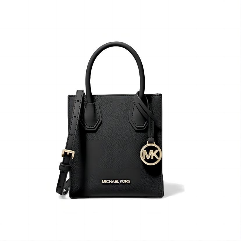 MICHAEL KORS MERCER小号琴谱手提包黑色 约15*6*17cm无吸扣