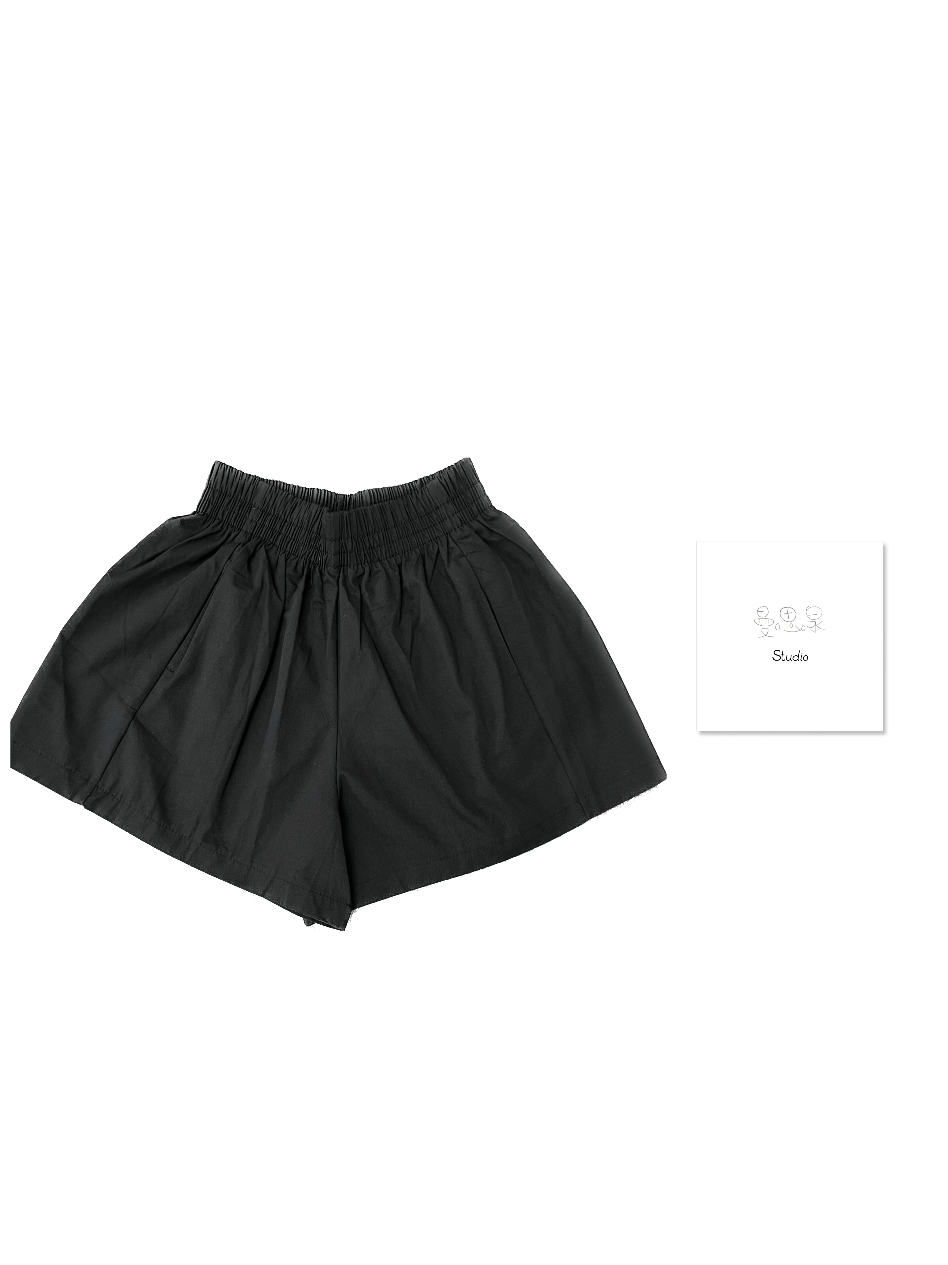 休闲速干短裤女夏季新款宽松显瘦时尚百搭简约松紧腰女士春夏黑色