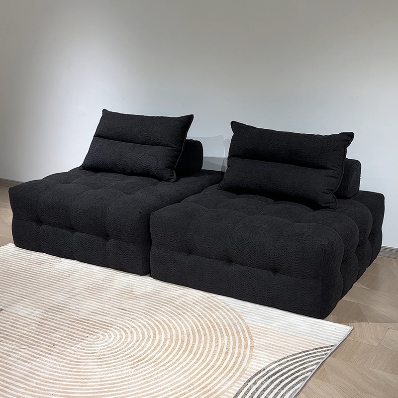 格莱姆北欧奶油风落地式方块豆腐块客厅小户型模块懒人组合沙发