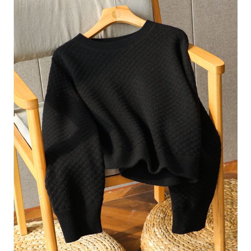 【小香卫衣】喜歌羊绒 100山羊绒材质 女士圆领上衣 7275