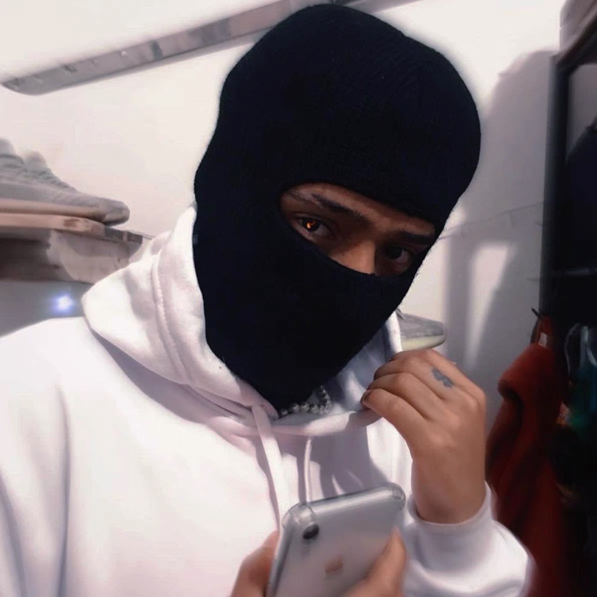 （多形态）户外徒步穿搭冬季骑行保暖美式悍匪帽巴拉克啦针织冷帽