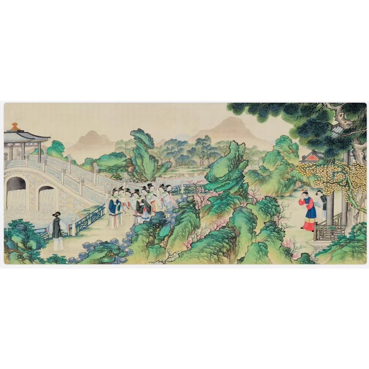 【鹤羽书房】小楷书画垫 红楼梦主题/白鹿探春/红梅图