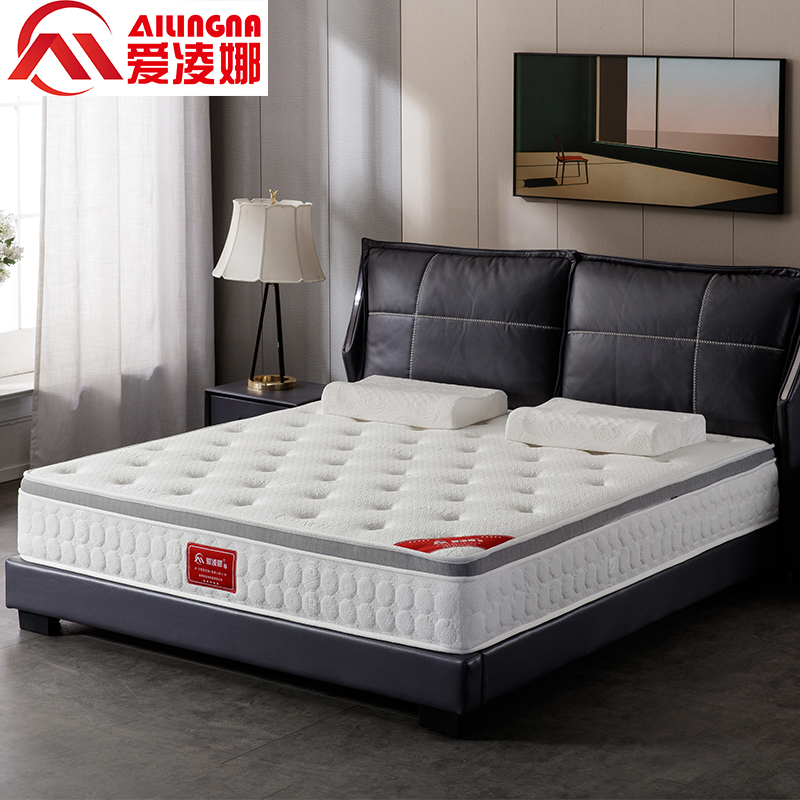 席梦思静音独立弹簧床垫乳胶床垫抗菌防螨家用1.5双人一米八偏软