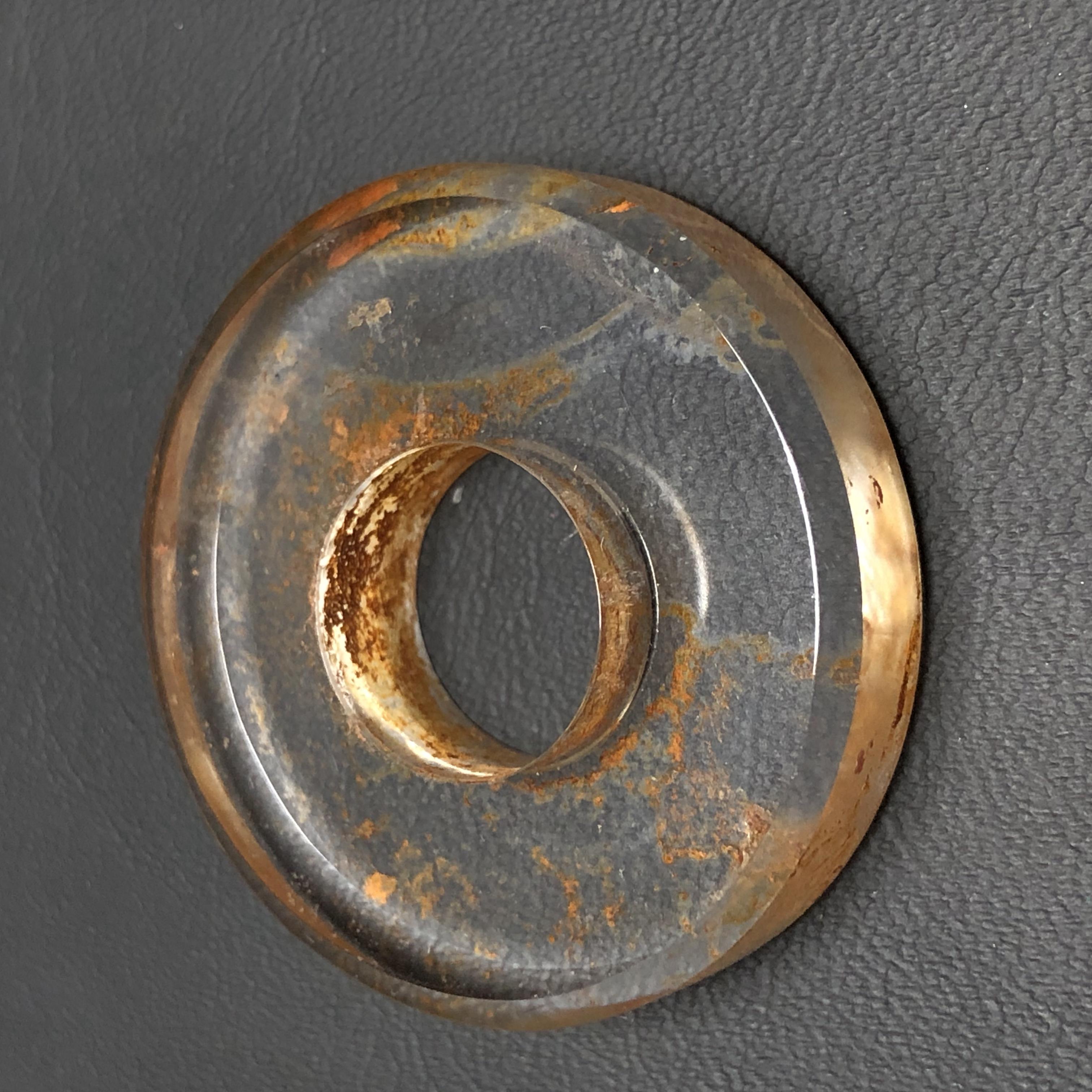 海外回流老水晶璧吊坠