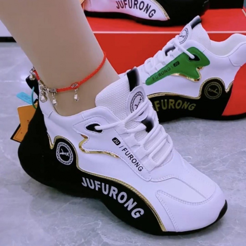 【小扬哥甄选】减震秋冬季皮面百搭运动鞋时尚男女同款情侣皮蓬老