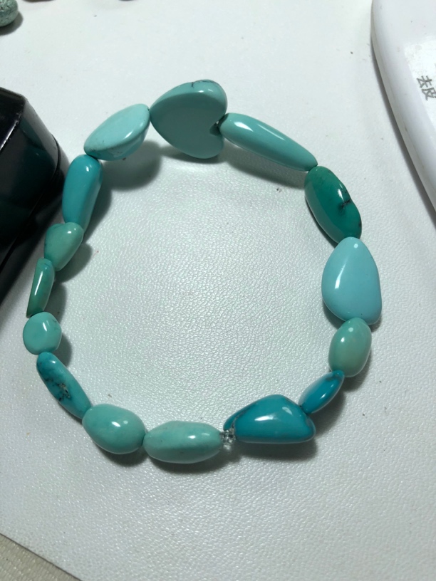 精品原矿绿松石手链