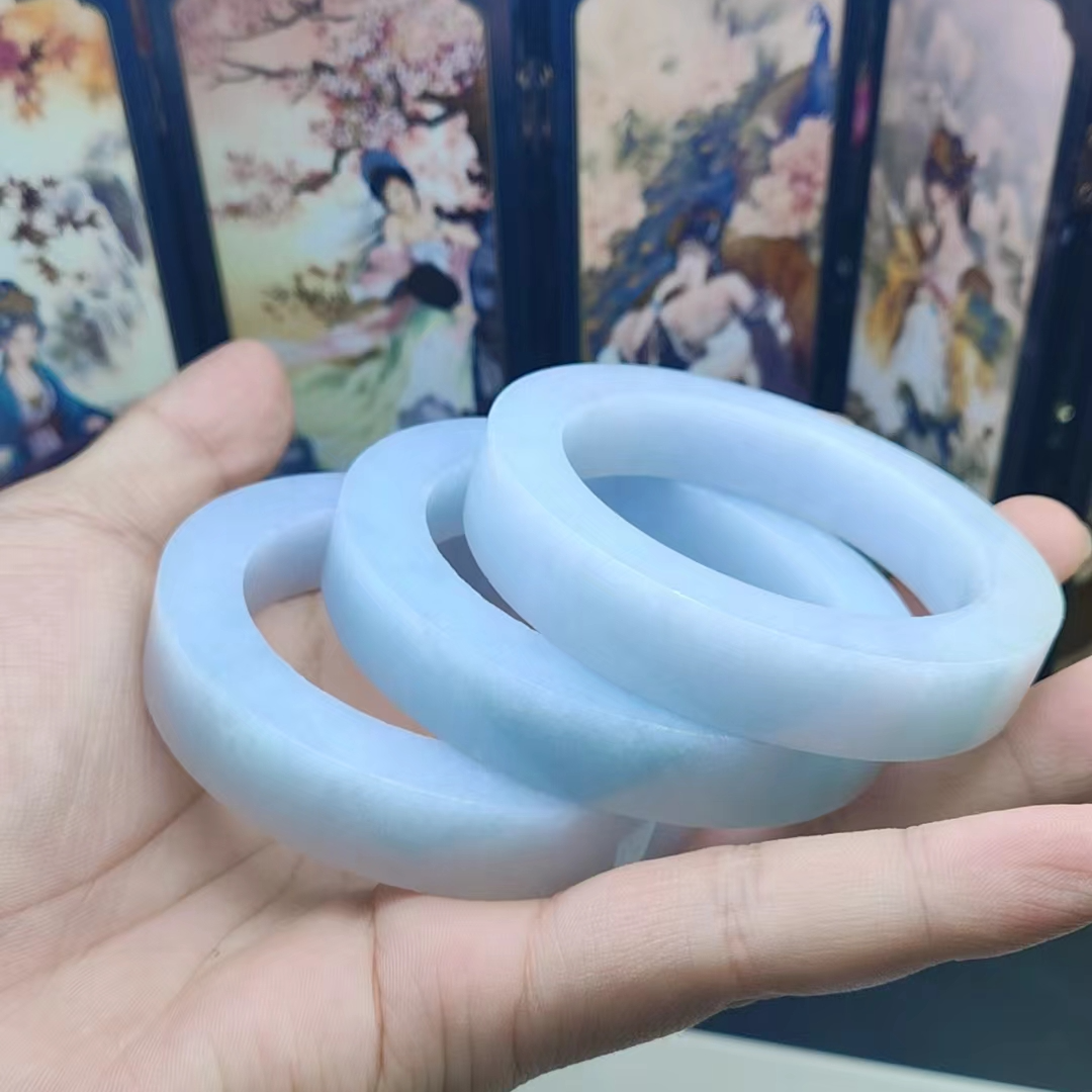 【九九严选】天然A货翡翠手镯多样性发一yh63b