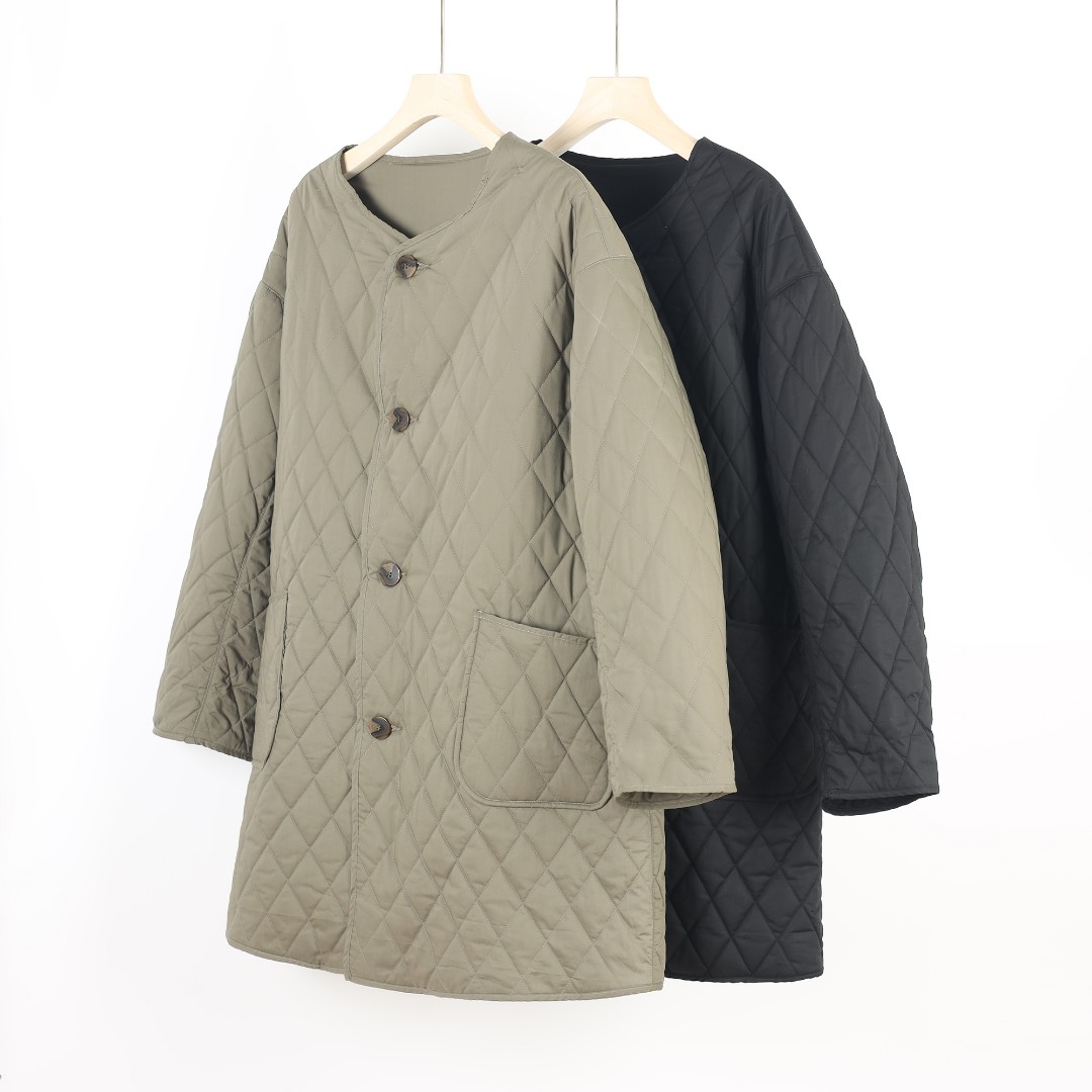 【北总严选】菱格圆领棉服DE406外套