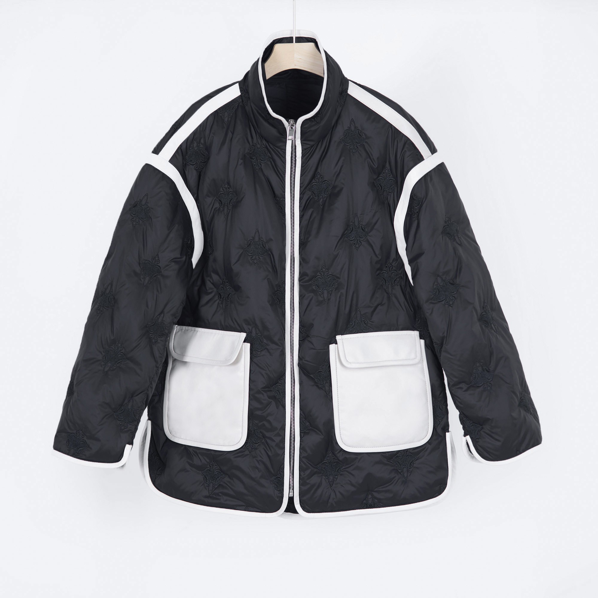 【北总严选】皮兜拉链羽绒服Y2080