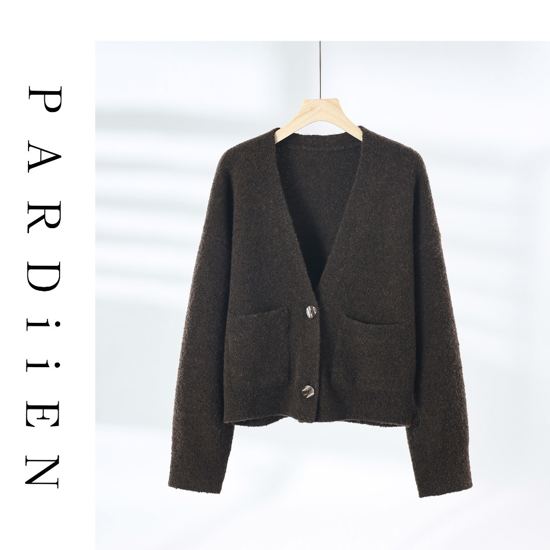 【北总严选】帕迪恩圈圈羊毛V领开衫R23279-2