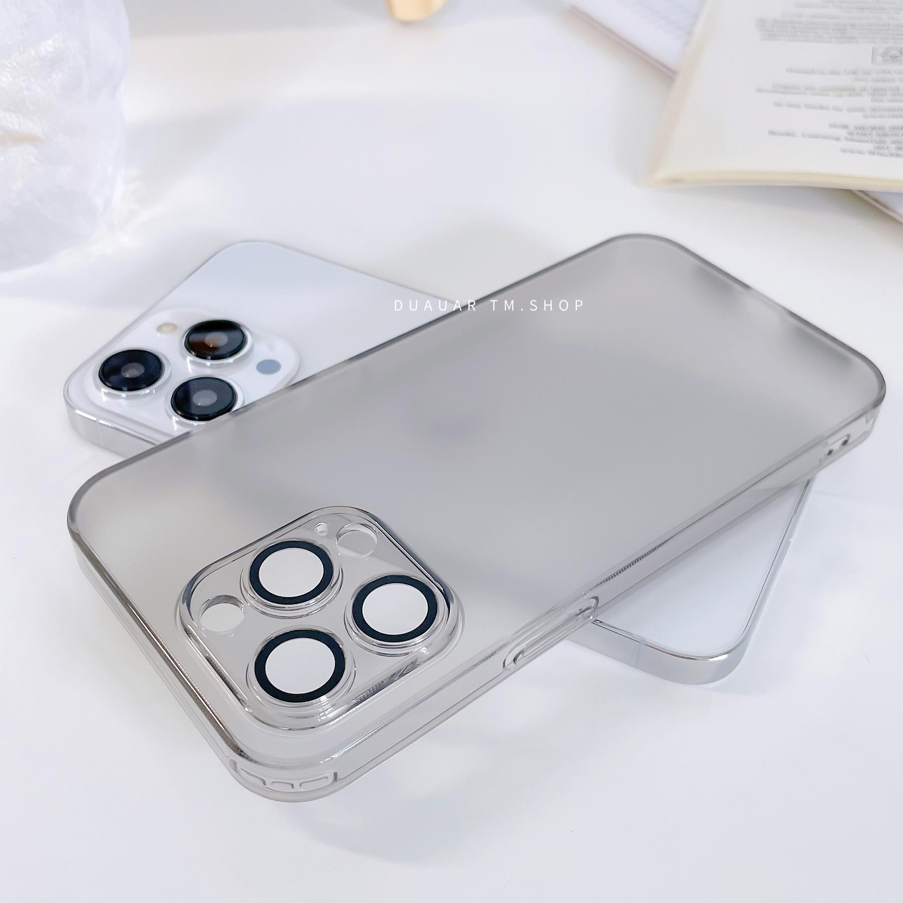 全包镜头膜苹果14Pro半透明iphone15Promax磨砂钢化玻璃12手机壳1