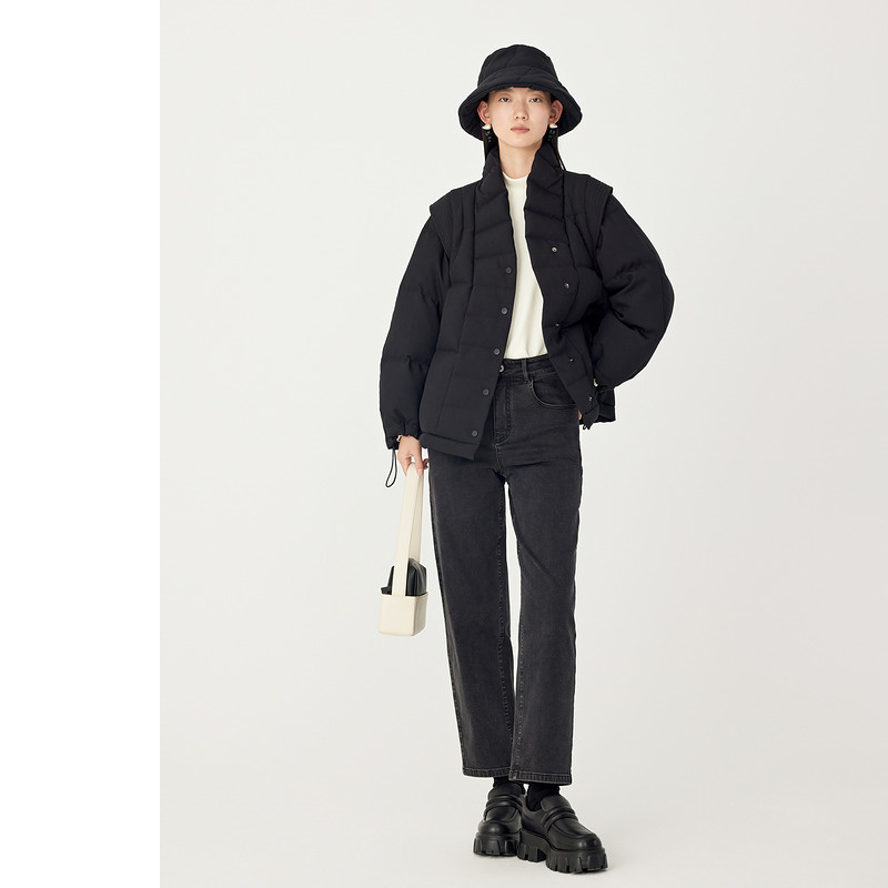 AUM/噢姆保暖洋气时尚短款休闲百搭鹅绒羽绒服M1DE4926Y