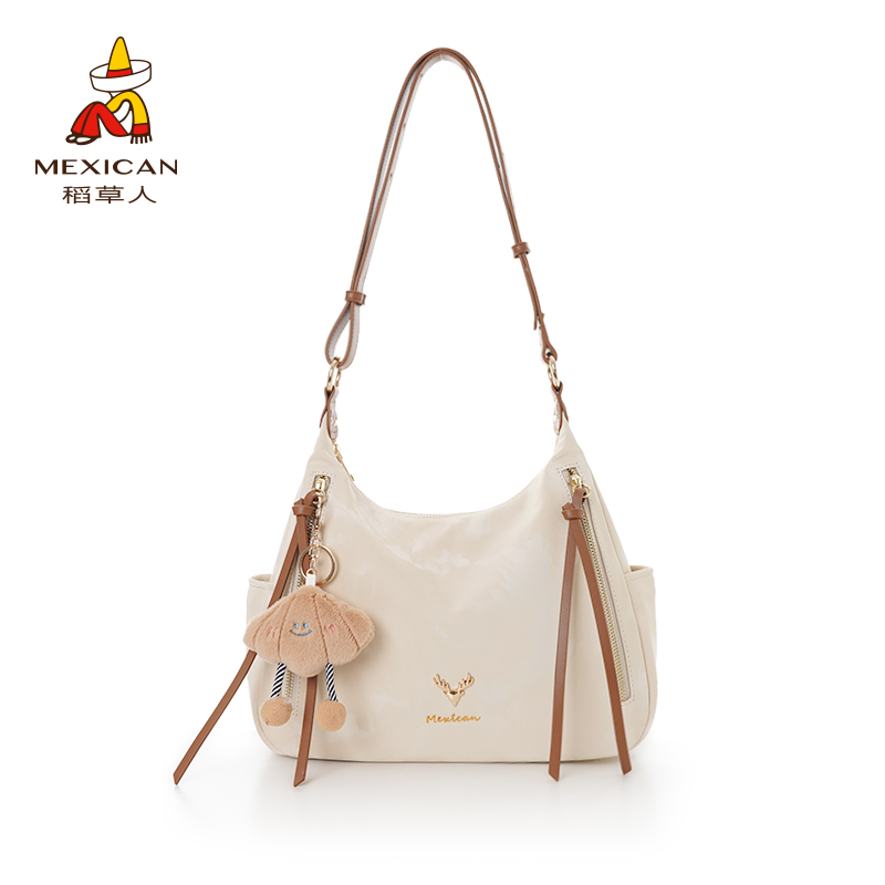 稻草人2025新款小众高级感百搭大容量通勤单肩斜挎包*