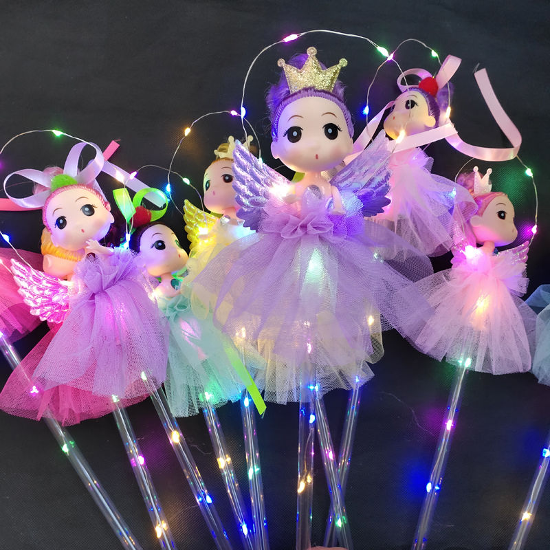 c星空魔法棒LED闪光网红仙女棒少女心荧光棒儿童夜市摆摊玩具批发