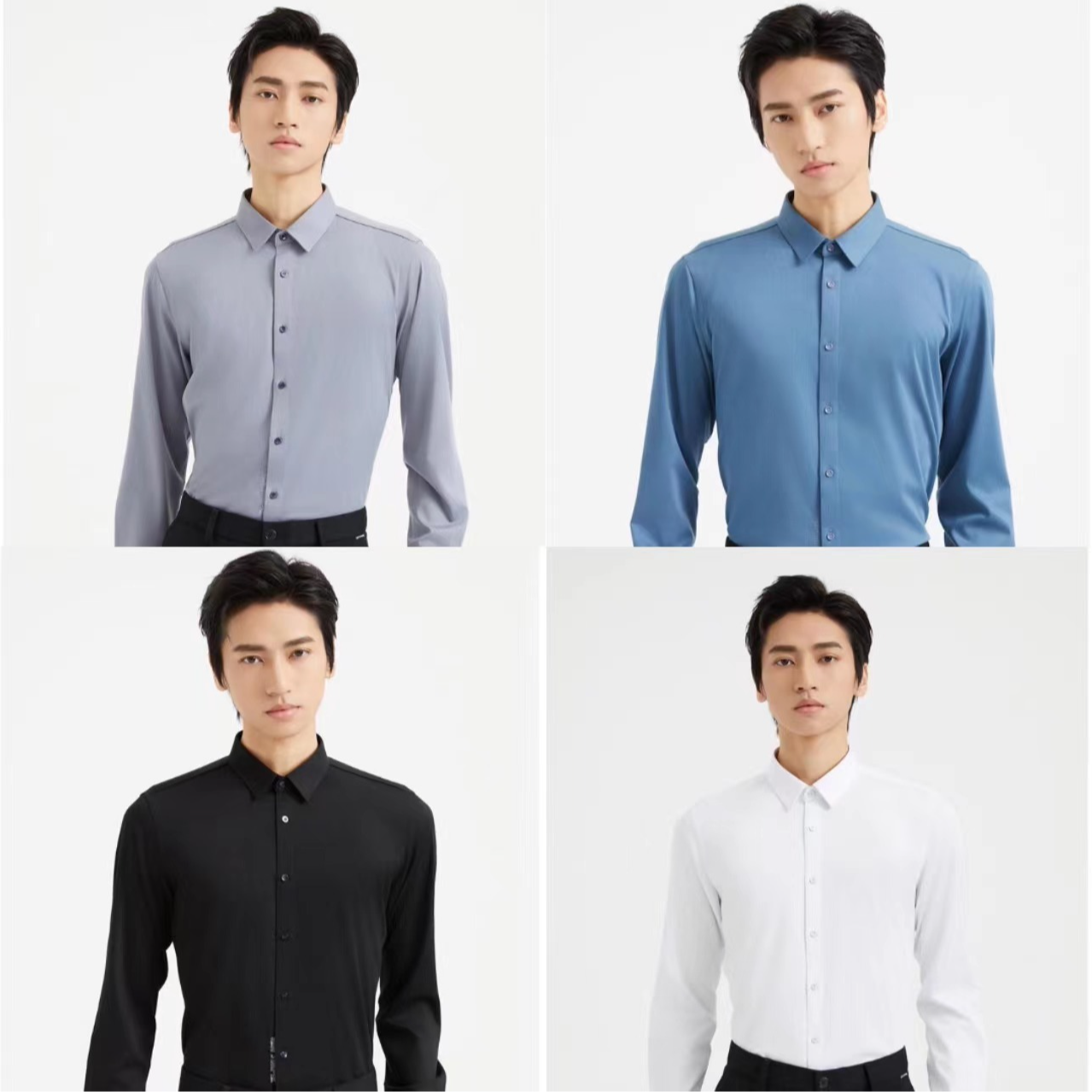 【门店新款】Lilanz/利郎正统长衬 (A4QZC713)长袖白色舒适休闲透气