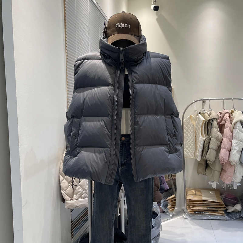 高档羽绒马甲女款爆款2025新款韩版正品宽松显瘦轻薄保暖外穿背心