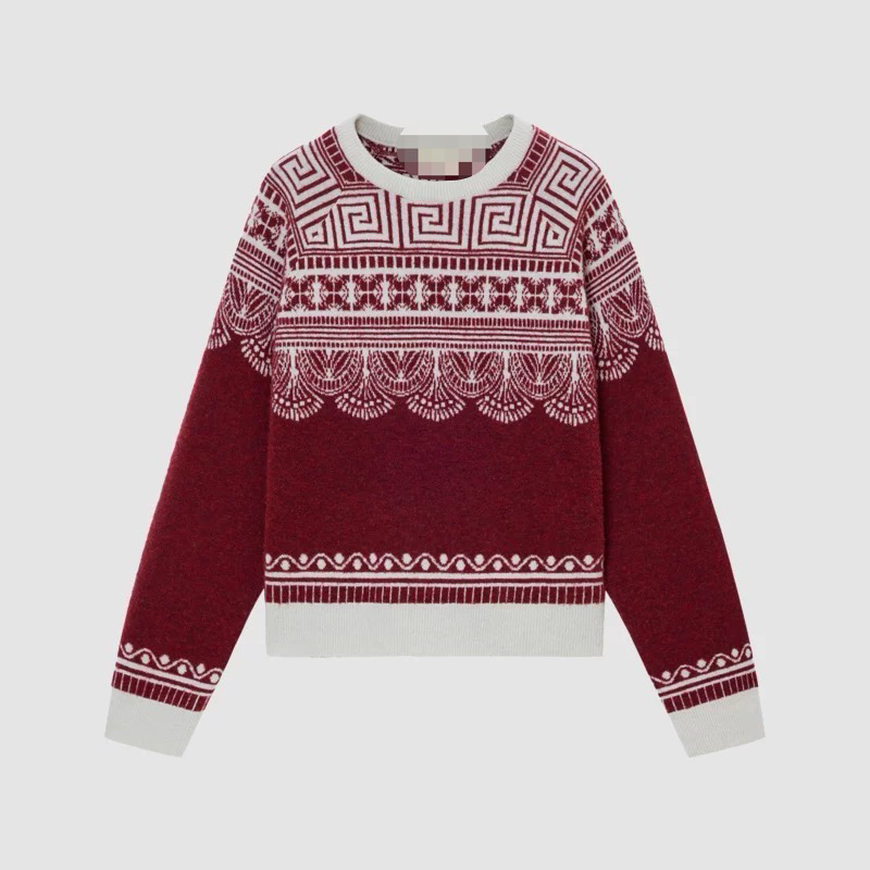 【新年系列】ICI小禾明星同款女装秋冬小圈圈纱圆领套头针织衫