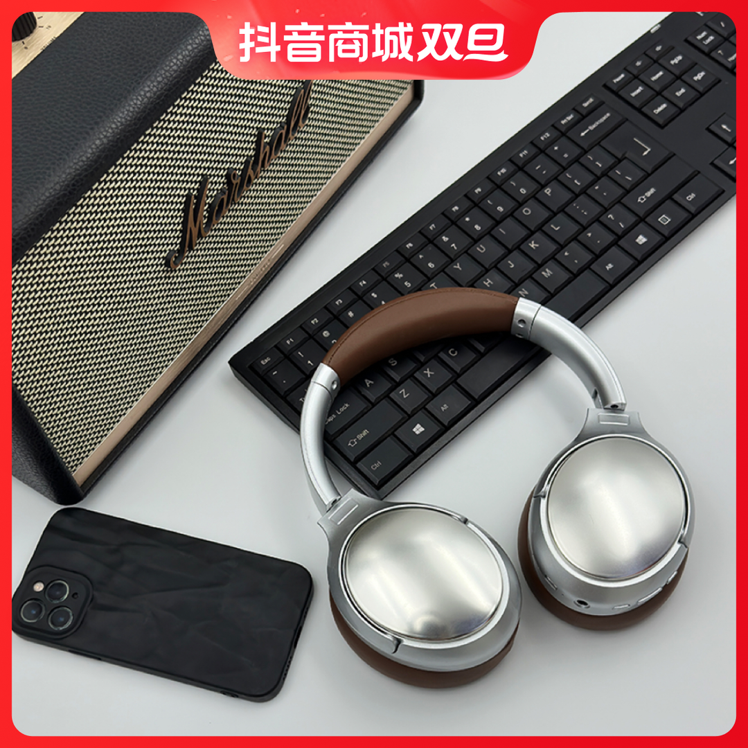谢讯美式复古头戴式无线蓝牙耳机运动时尚百搭挂脖高颜值便携耳麦