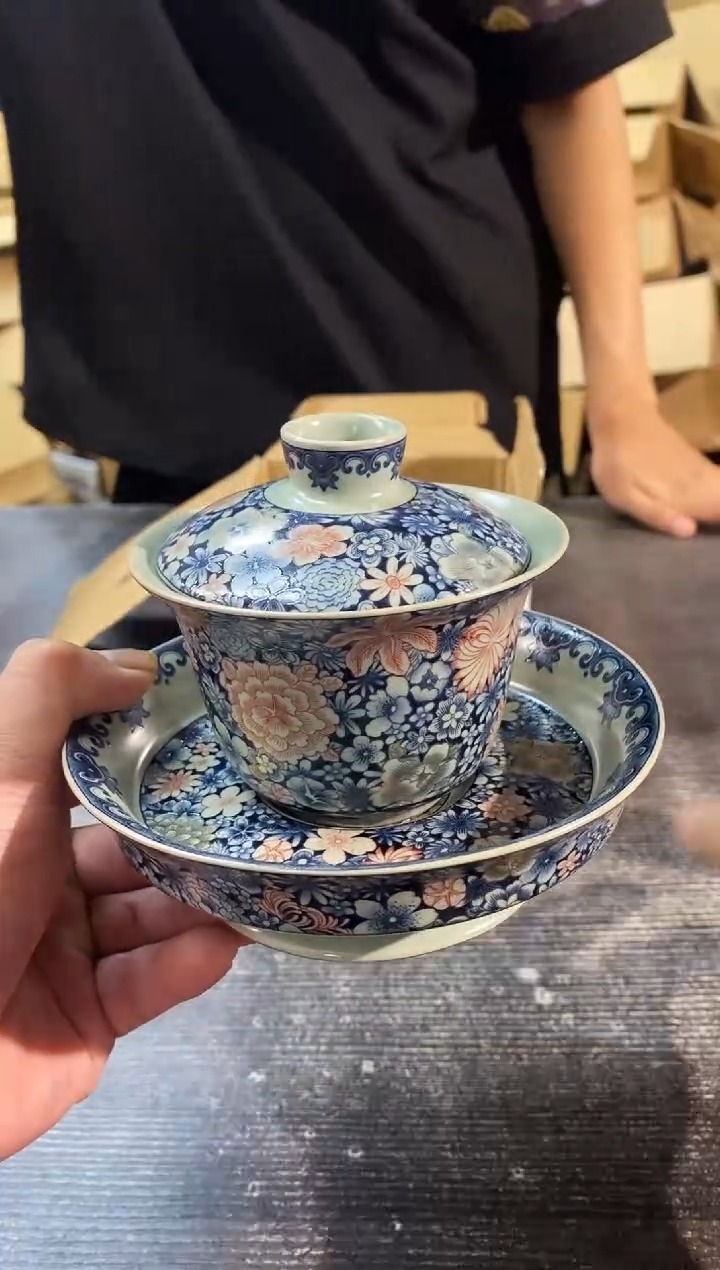 【闪购商品】其他京隆堂高足万花三才盖碗