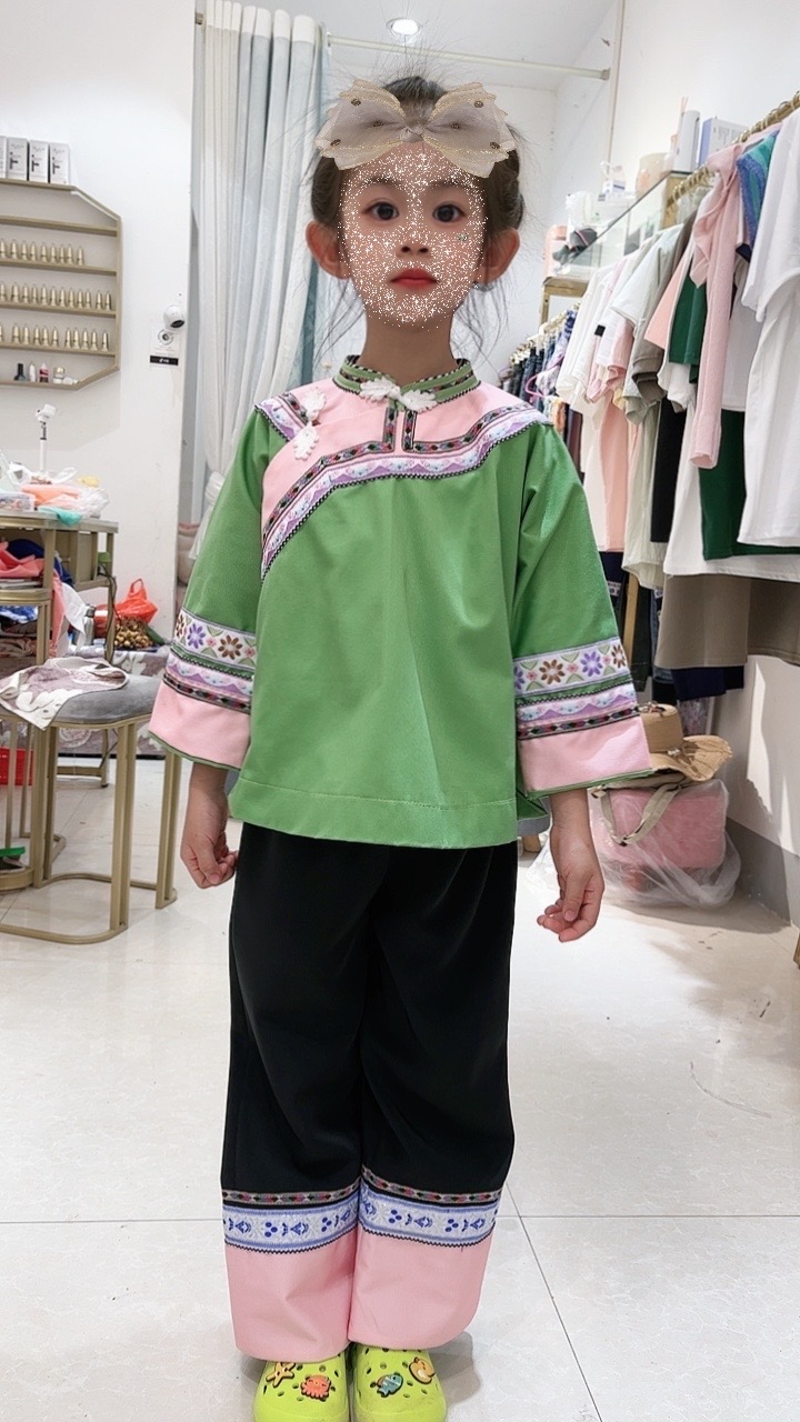 （笑笑专属）新款小女孩布依套装