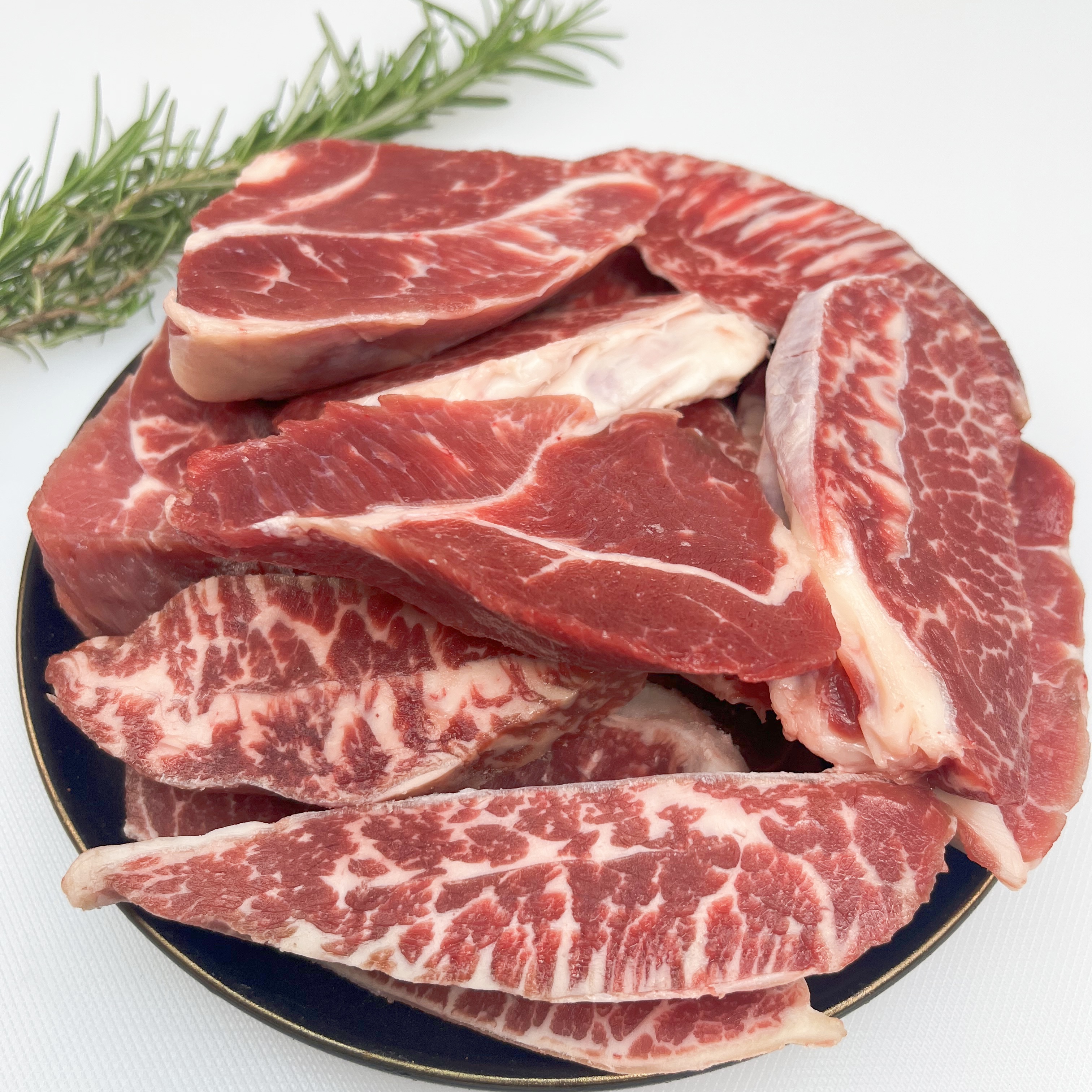 原切牛排边谷饲板腱边角料1500克（3斤）装红烧炖卤煮烧烤牛肉炒菜