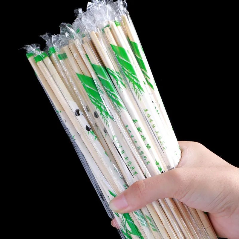 圆筷餐具一次性筷子便宜方便饭店专用碗筷家用商用卫生快餐竹筷竹