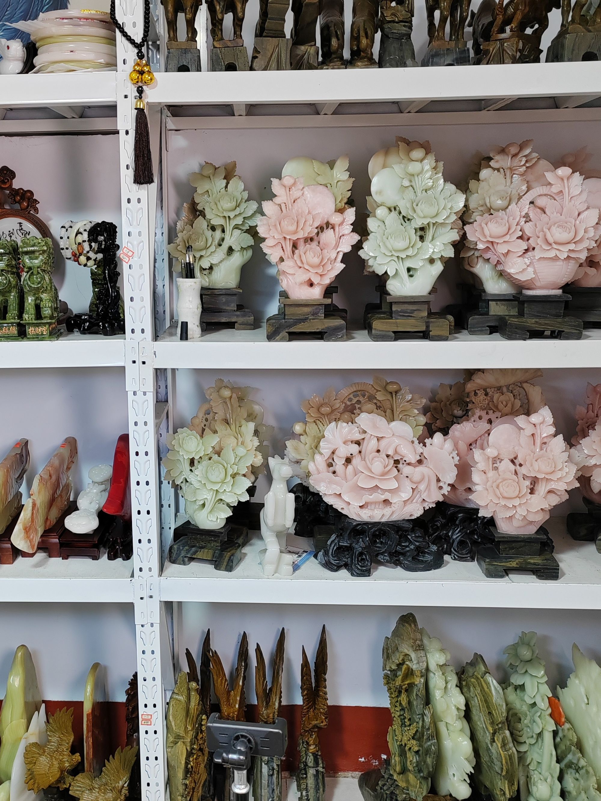 03家居装饰摆件新中式博古架办公室茶桌书桌玄关创意工艺品送礼