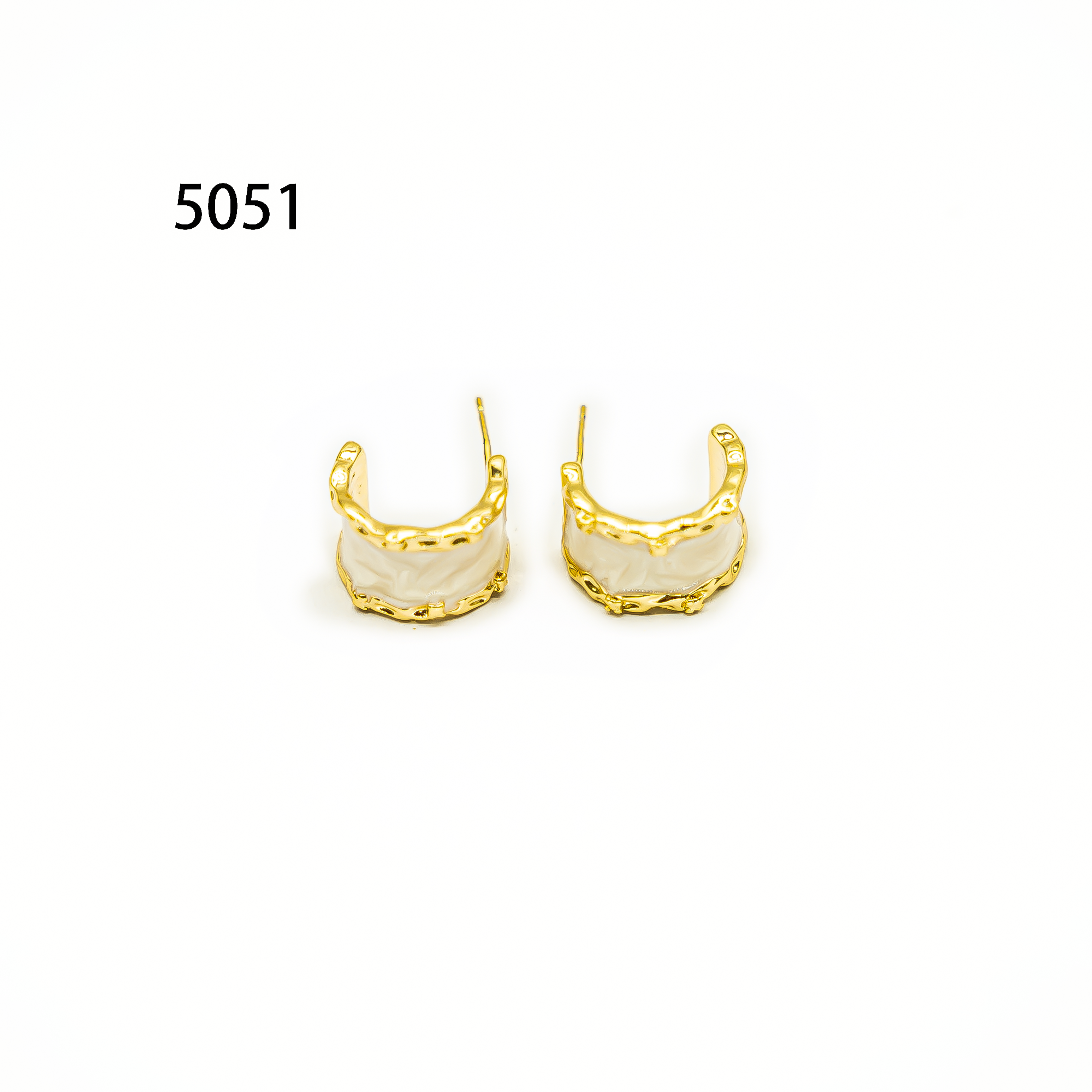 铜合金耳饰 设计师气质耳环小众设计高级感耳钉耳饰～5051