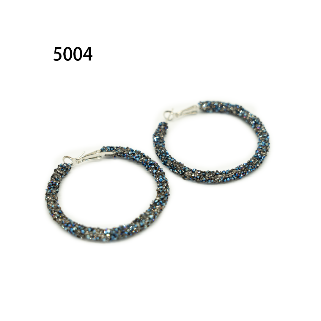 铜合金耳饰 简约镶嵌个性气质耳环小众设计高级感耳钉耳饰～5004