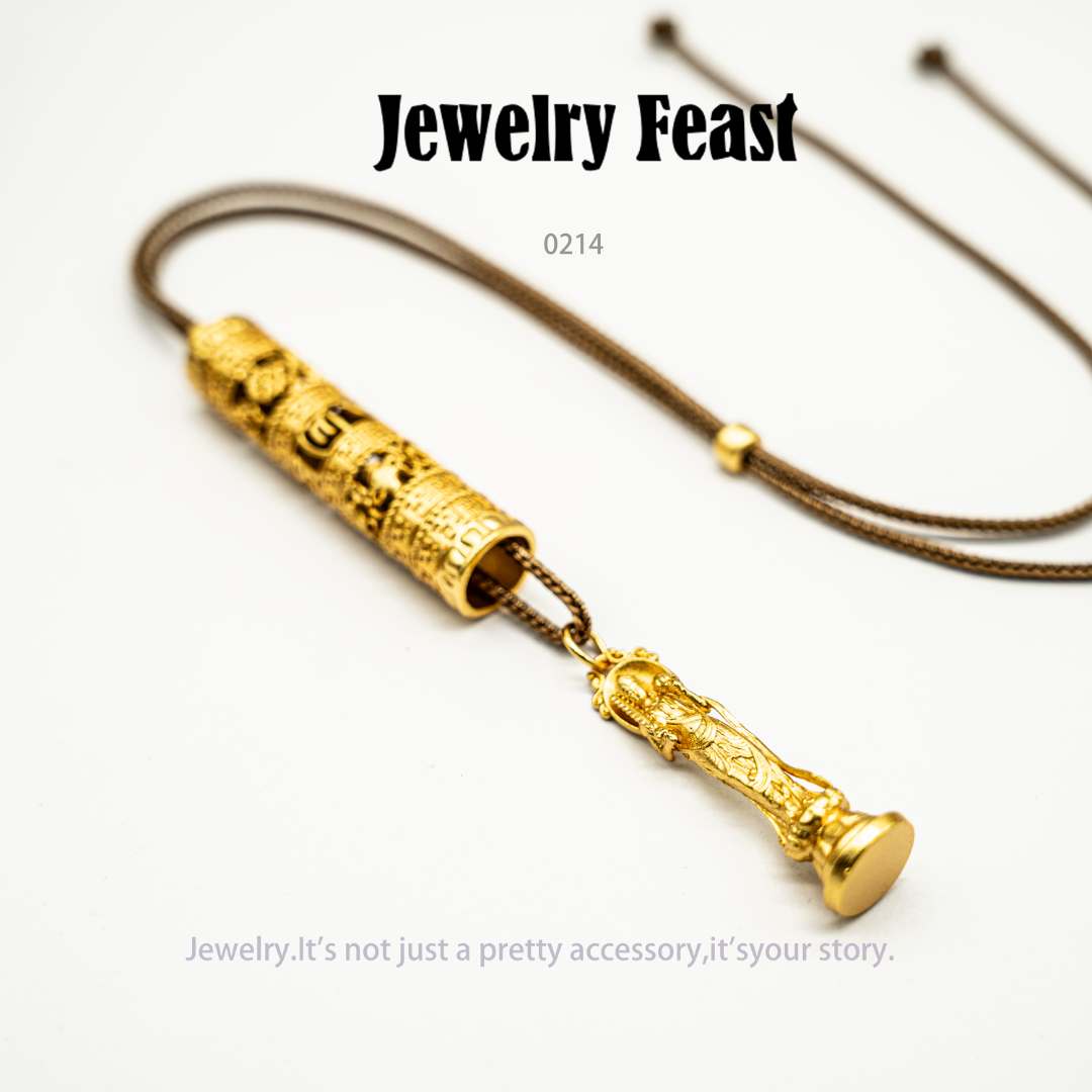 铜合金项链 JF时尚百搭轻奢设计师项链~0214