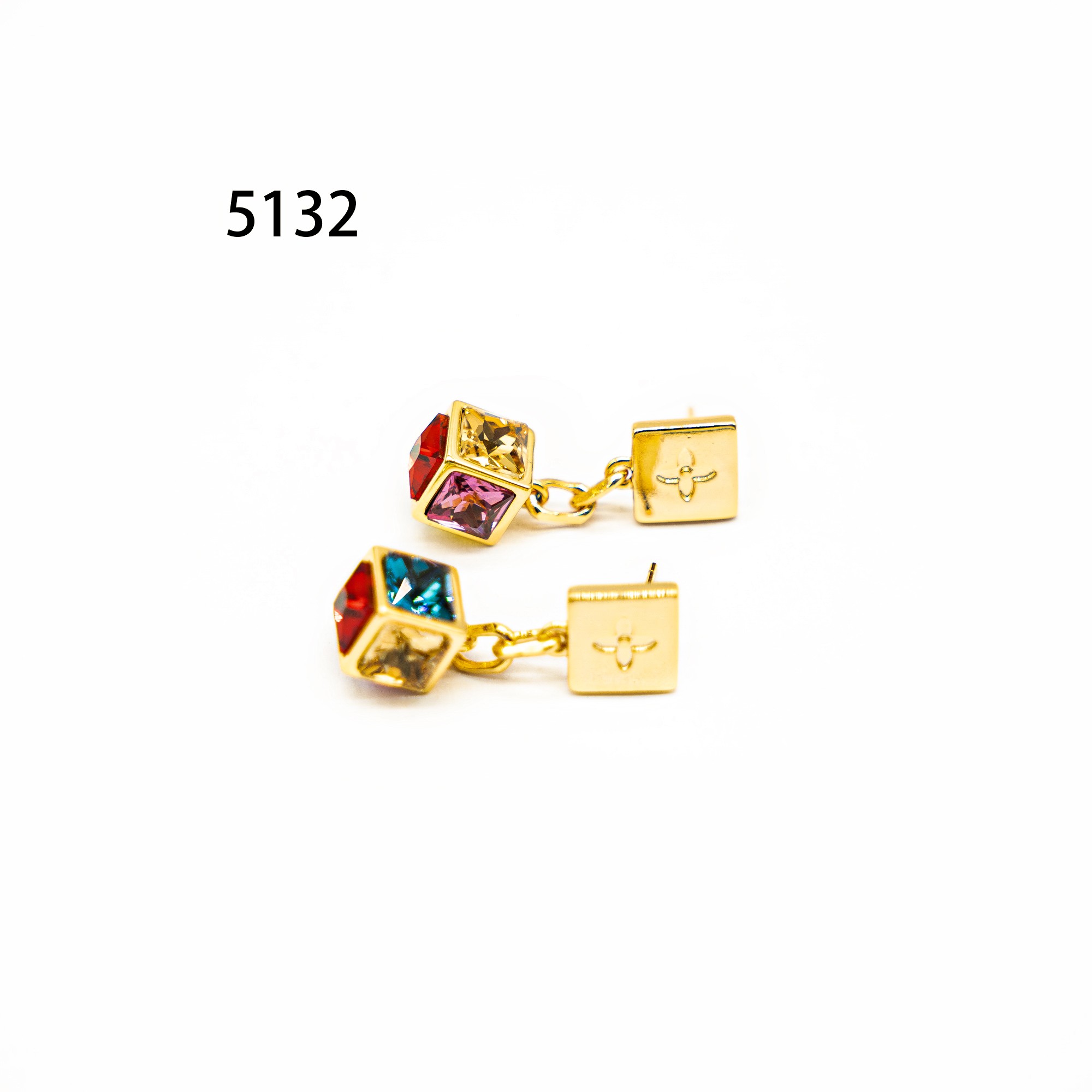 铜合金耳饰 设计师气质耳环小众设计高级感耳饰～5132