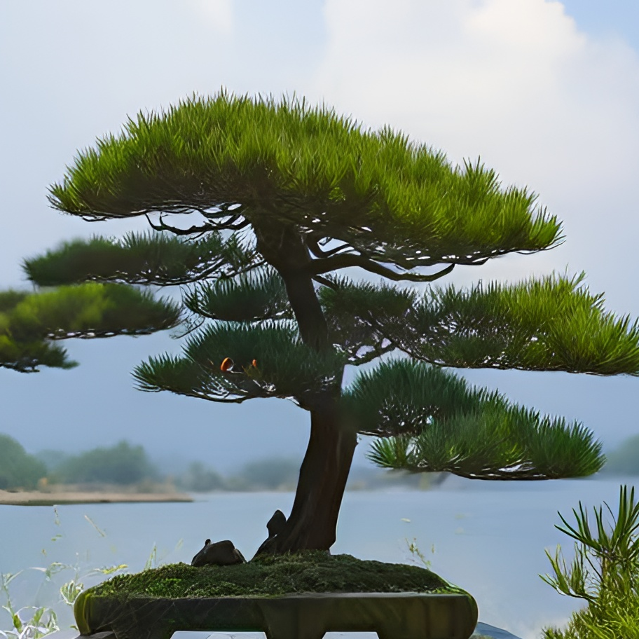 黑松；庭院中的绿色明珠