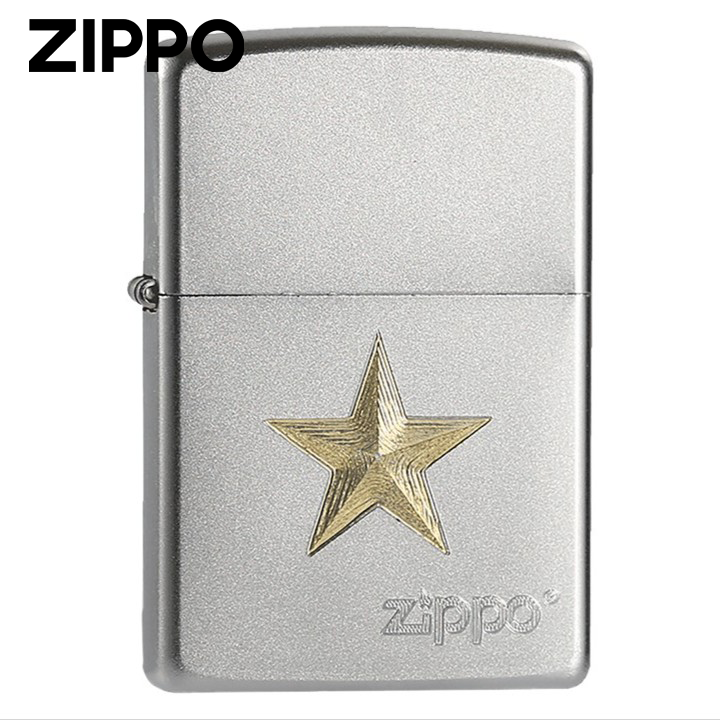 ZIPPO打火机 红星闪闪 防风 煤油金色经典 男士五角星DYJ1