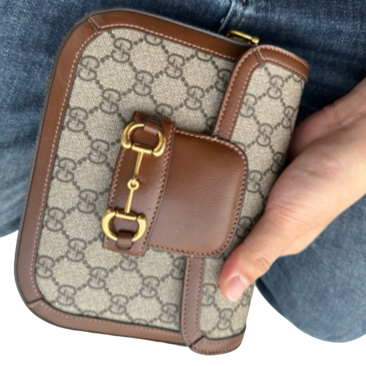 99新 GUCCI/古驰 1955马鞍包 小号