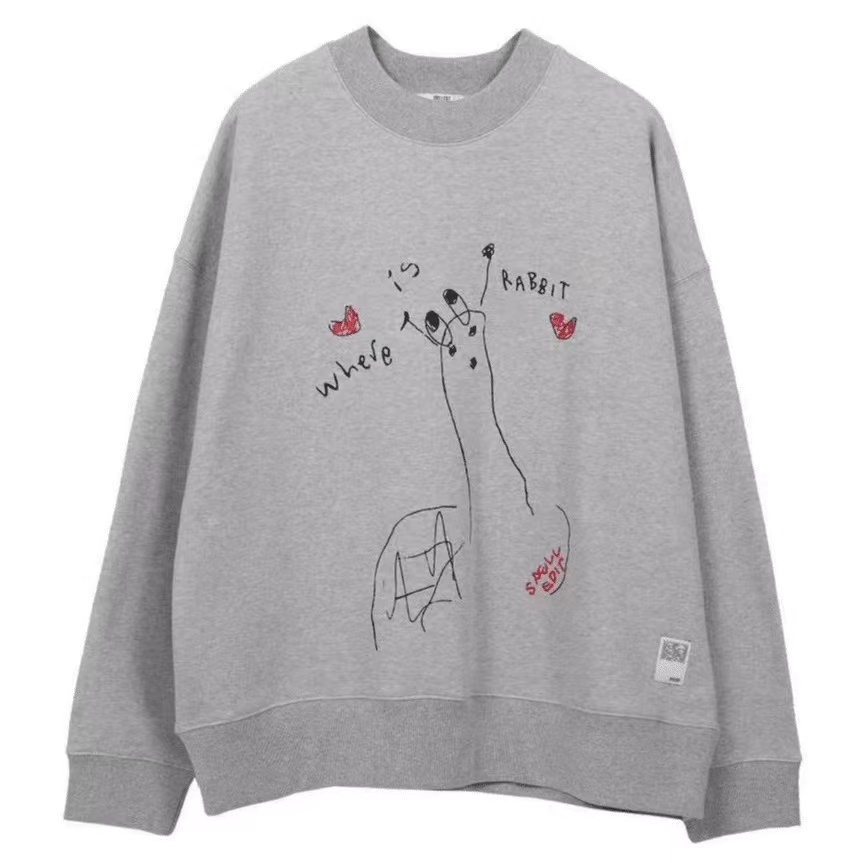 SP圆领休闲宽松卫衣