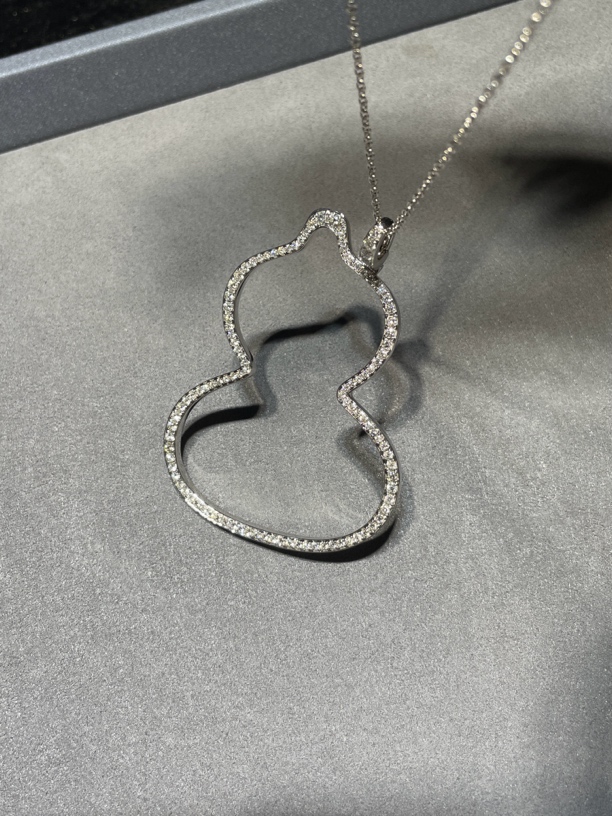 18k金福禄满钻大号镂空葫芦-101