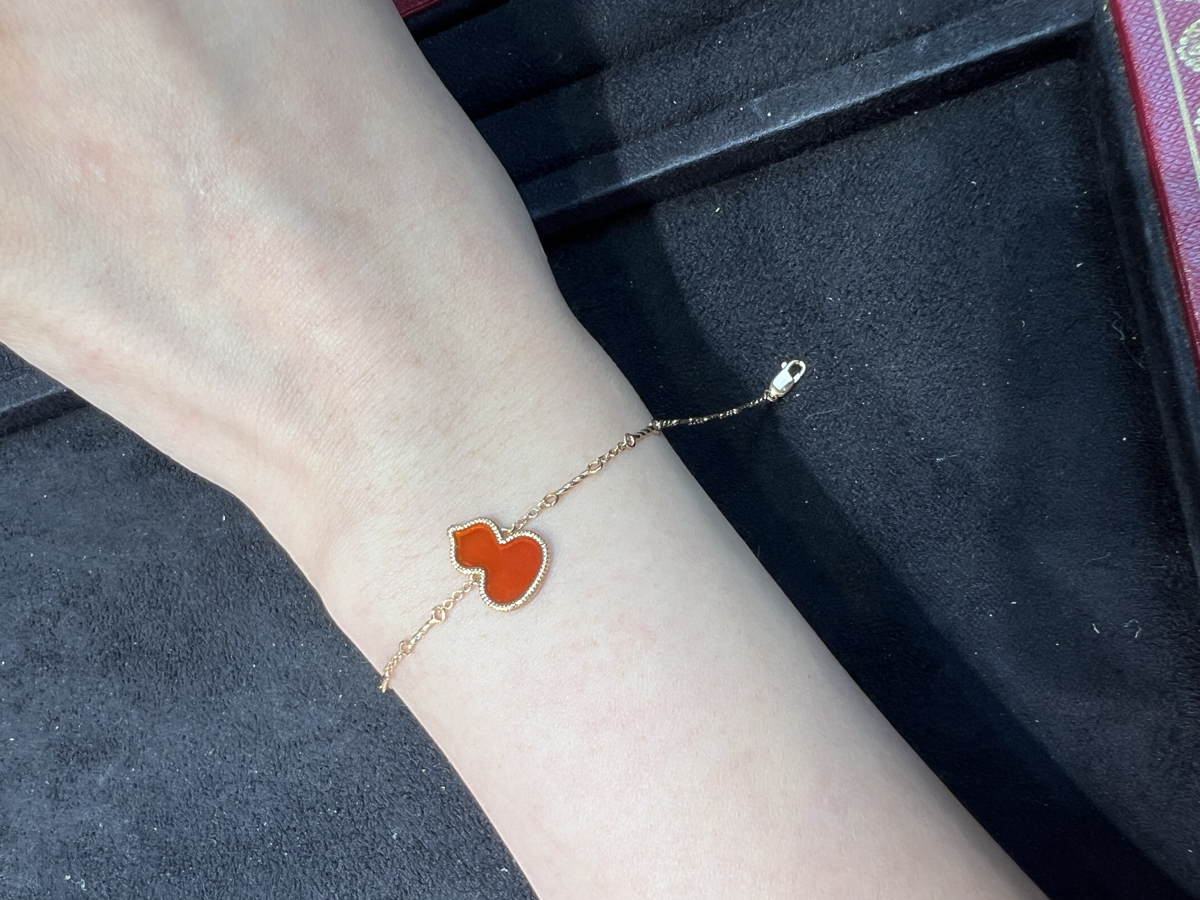 18k金手工链葫芦手链