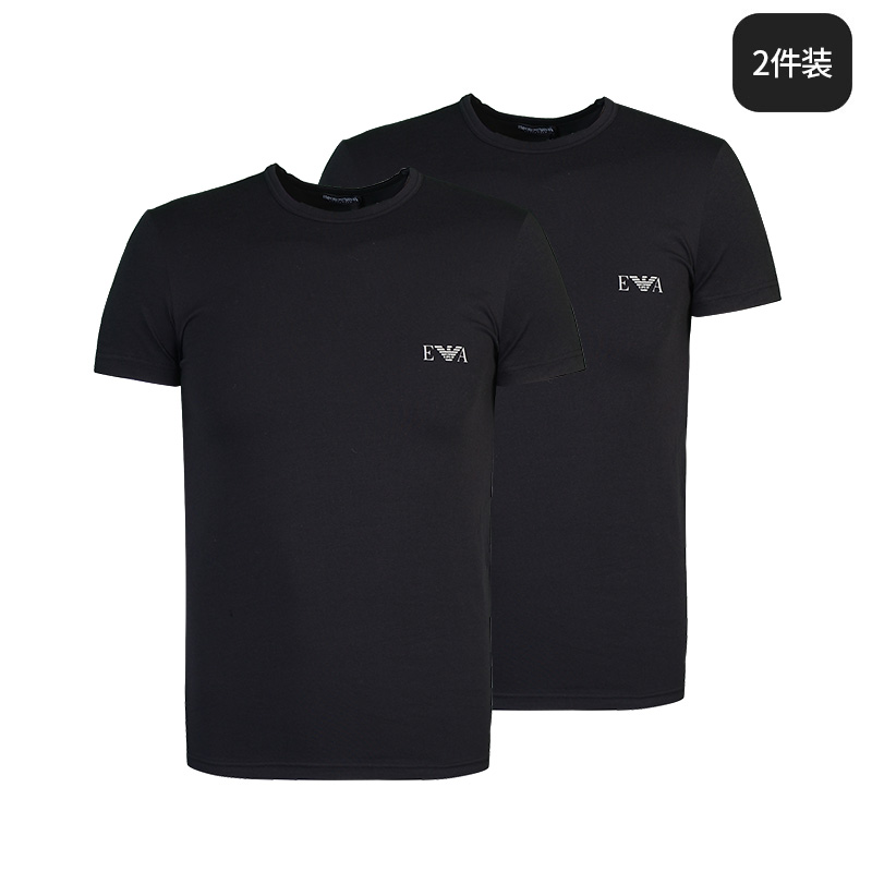 EMPORIO ARMANI/安普里奥·阿玛尼男士短袖T恤两件装打底衫111670