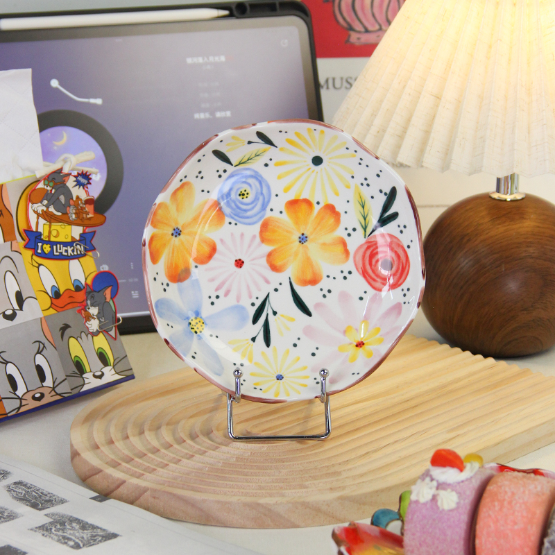 彩优花-6.5寸八方菜盘