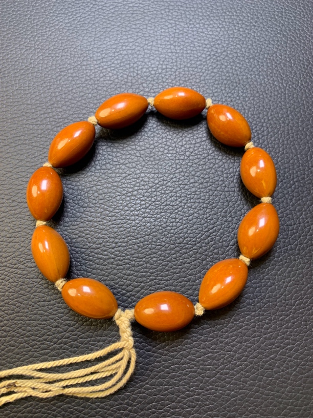 橄榄核素核三花手串1.5尺寸