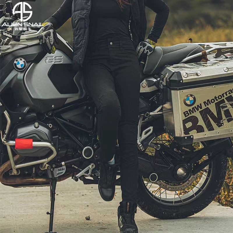外星蜗牛新款女款元素骑行裤夏季摩托车赛车工装裤机车防摔装备女