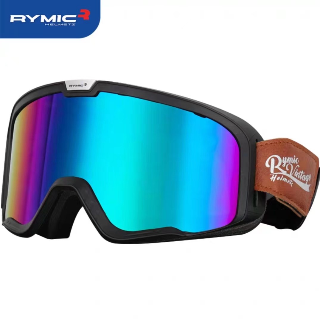 RYMIC摩托车风镜哈雷头盔通用护目复古机车骑行防晒风沙越野眼镜