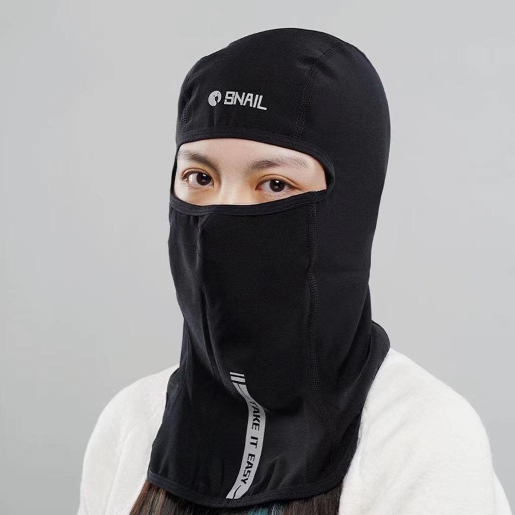 外星蜗牛摩托车骑行头套四季透气面罩三角巾防晒吸汗机车防护装备