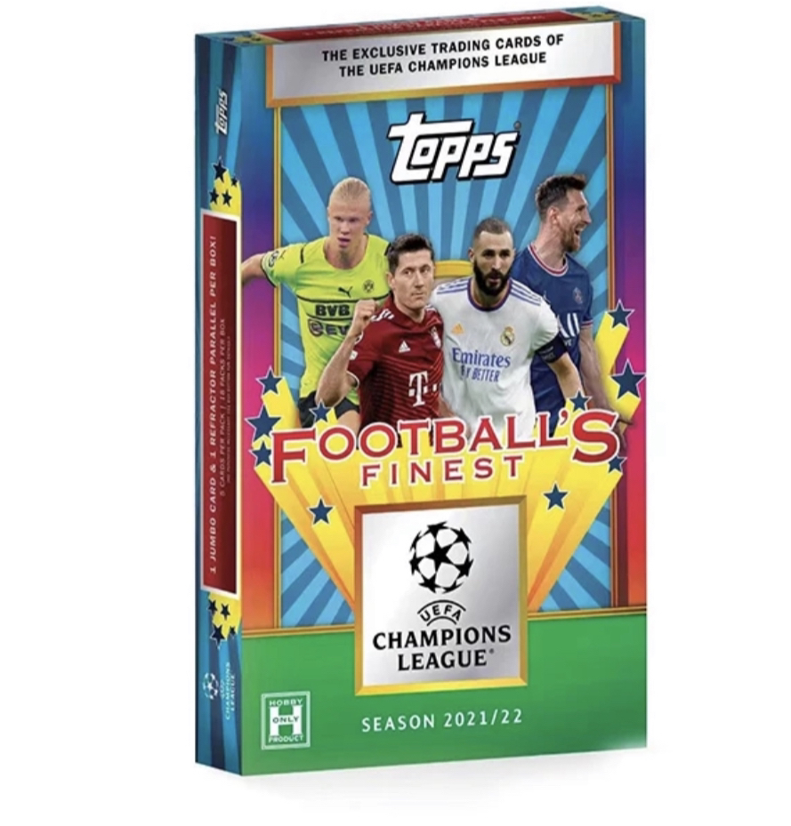Topps 欧冠 Finest 闪回球星卡盒21-22赛季