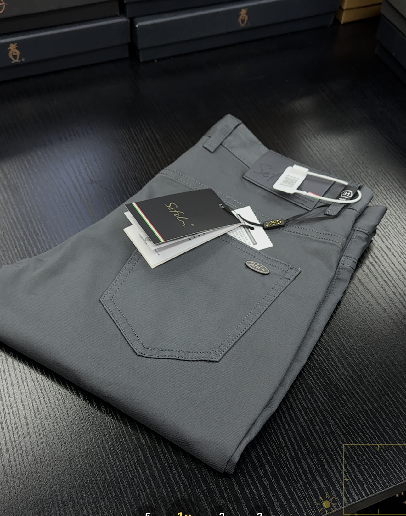 夏季高级感男裤清爽透气S24681休闲裤纯百搭男士小直筒定制款高腰