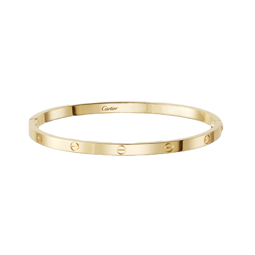 99新 Cartier/卡地亚 18k金 love手镯 窄版