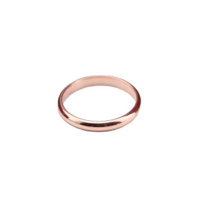 99新 Cartier/卡地亚 18k玫瑰金 光圈 戒指 素戒 1895系列 窄版 